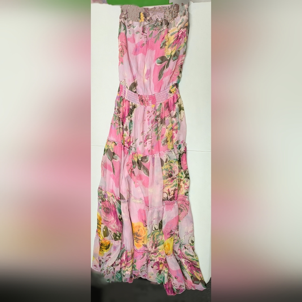 QED London strapless maxi dress